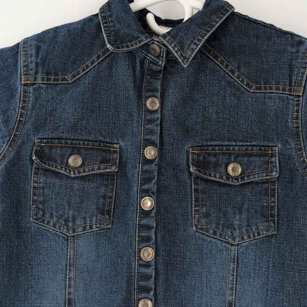 Old Navy Denim Kids Dress size 10 in great condition .